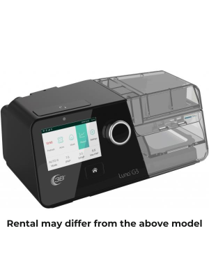 Luna G3 CPAP Machine. Your rental may differ from this model.