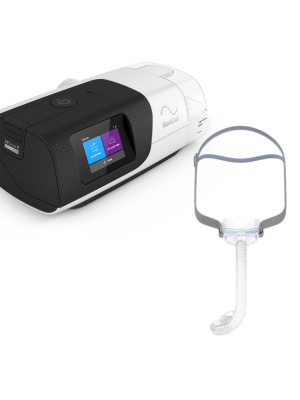 alt-ResMed AirSense™ 11 AutoSet Deluxe CPAP Bundle-AirFit™ N30 Nasal Cradle Mask