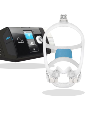 ResMed AirSense™ 10 AutoSet Deluxe CPAP Bundle-AirFit™ F30i Full Hybrid Mask