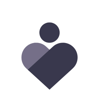 stylized heart icon