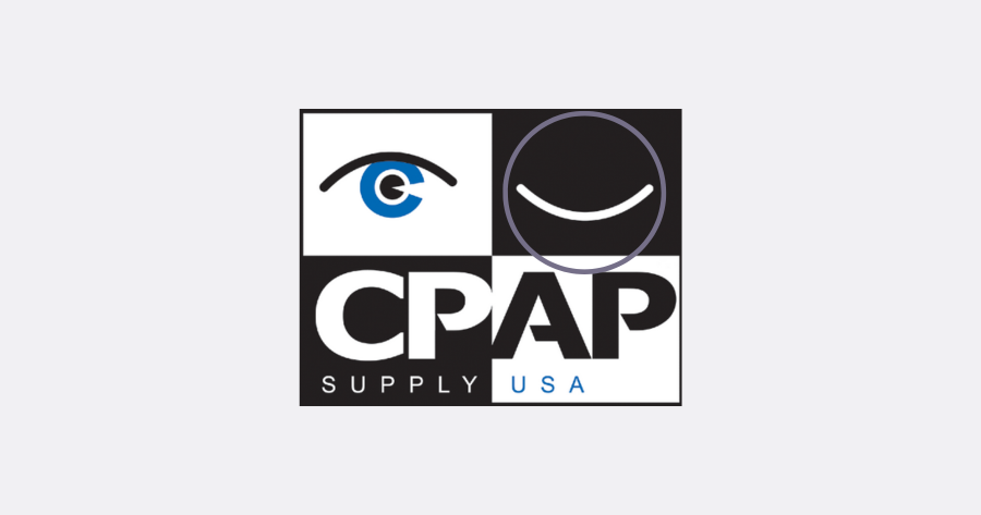 Former CPAP Supply USA logo highlighting the “closed eye” concept